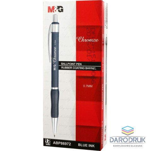 M&G Długopis Chromee wkład niebieski 0,7mm M&G (ABP86972)