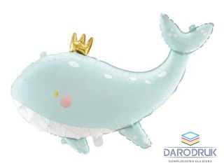 Partydeco Balon foliowy Wieloryb, 93x60 cm, błękitny Partydeco (FB185)