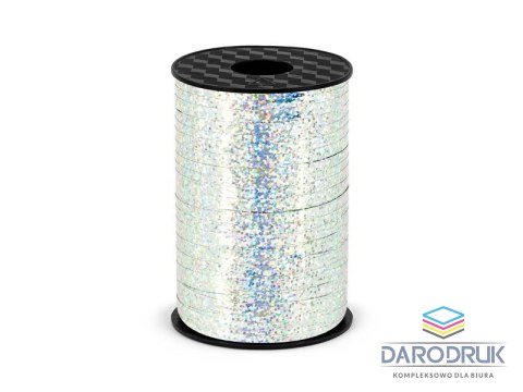 Partydeco Wstążka 5x225 [mm x m] srebrna Partydeco (PRH5-018)