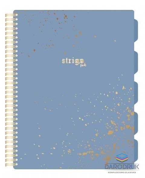 Strigo Kołozeszyt (kołonotatnik) A4 MARMUR PASTELOWY 100k. 80g krata Strigo (PADS028)