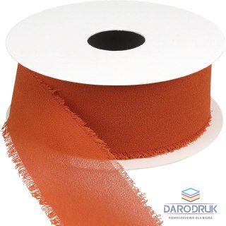 Titanum Wstążka Craft-Fun Series szyfonowa strzępiona 40x10 [mm x m] miedziana Titanum (WJ40-10-020)