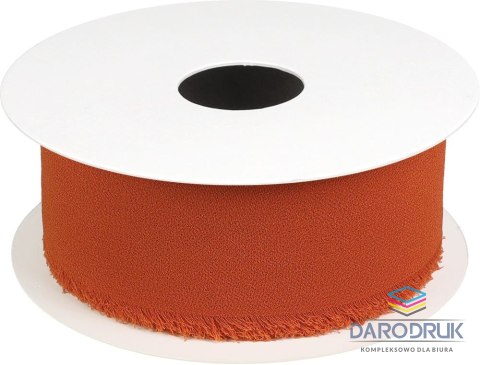 Titanum Wstążka Craft-Fun Series szyfonowa strzępiona 40x10 [mm x m] miedziana Titanum (WJ40-10-020)