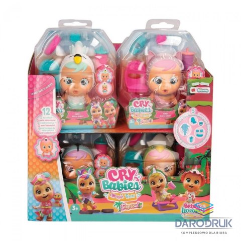 Tm Toys Lalka Cry Babies plażowa, mix wzorów Tm Toys (IMC916098)