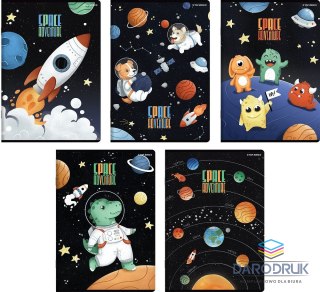 Top 2000 Zeszyt A5 SPACE ADVENTURE 16k. 70g krata Top 2000 (400182341)