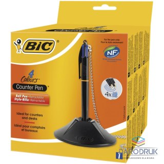 Bic Długopis olejowy 4 Colours Desk wkład niebieski 0,4mm Bic (918515)
