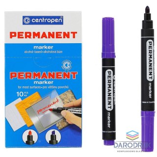Centropen Marker permanentny wkład fiolet 2,5mm okrągła końcówka Centropen (8566)