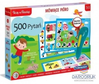 Clementoni Gra edukacyjna Mówiące pióro 500 pytań Clementoni (50782)
