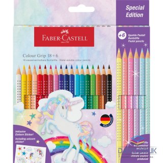 Faber Castell Kredki ołówkowe Unicorn 18+6 kol. Faber Castell (201543 FC)