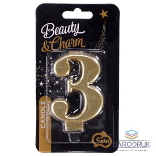 Godan Świeczka urodzinowa 8,0 cm Godan (5902973124316)