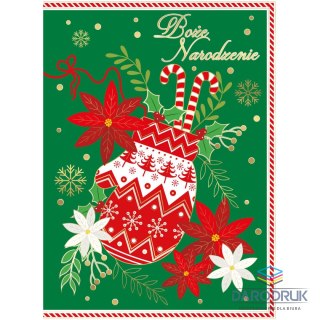 Henry Kartka składana B6 BN SWIATECZNA REKAWICA MERRY CHRISTMAS Henry (5905701480548)