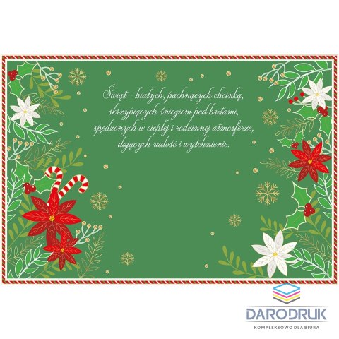 Henry Kartka składana B6 BN SWIATECZNA REKAWICA MERRY CHRISTMAS Henry (5905701480548)