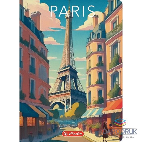 Herlitz Brulion A5 Retro City 96k. 70g krata Herlitz (400196840)