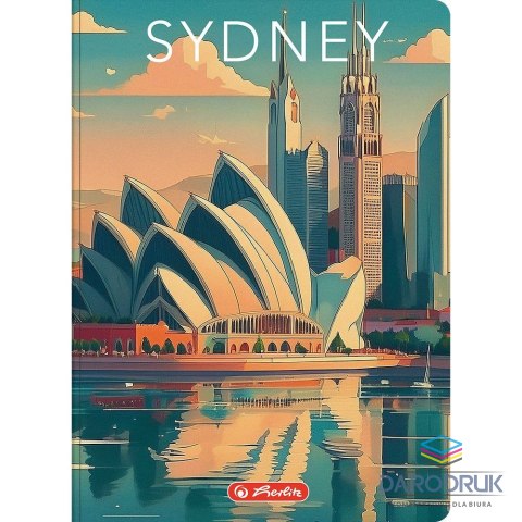 Herlitz Brulion A5 Retro City 96k. 70g krata Herlitz (400196840)