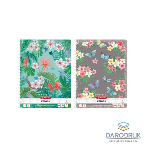 Herlitz Kołobrulion A4 Ladylike RM 50044238 80k. krata Herlitz (400173299)