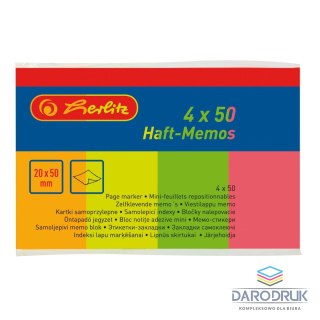 Herlitz Notes samoprzylepny (karteczki) 790642 mix fluo 200k Herlitz (300008424)