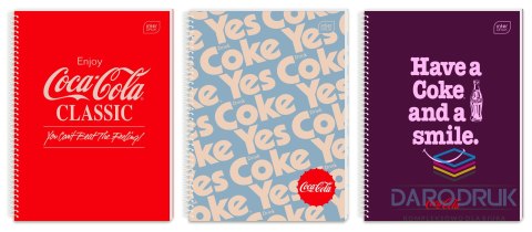 Interdruk Kołozeszyt (kołonotatnik) A4 COCA COLA HYBRID 100k. 70g krata Interdruk