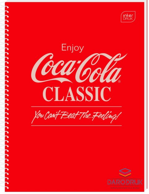 Interdruk Kołozeszyt (kołonotatnik) A4 COCA COLA HYBRID 100k. 70g krata Interdruk