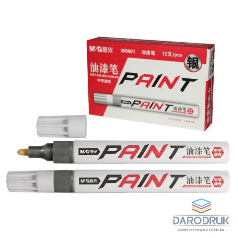 M&G Marker olejowy AOMW0601 srebrny okrągła końcówka 2 mm