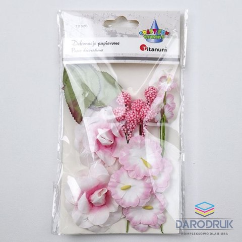 Titanum Ozdoba papierowa Craft-Fun Series kwiaty Titanum (25YX0902-7)