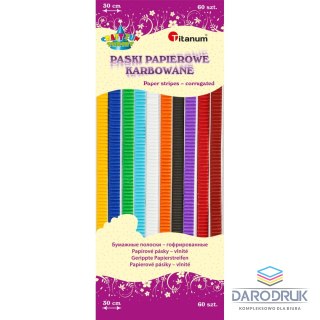 Titanum Ozdoba papierowa Craft-Fun Series paski karbowane Titanum (N017)