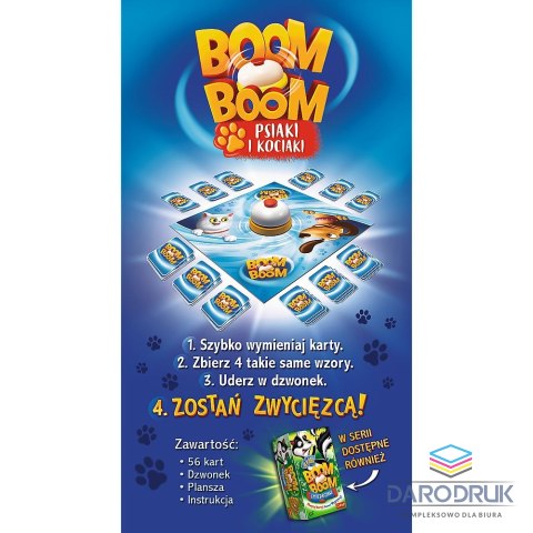 Trefl Gra planszowa Boom Boom Psiaki i Kociaki Trefl (01993)