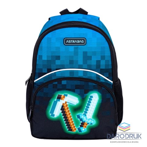Astra Plecak Astrabag dziecięcy Blue Pixel Astra (502024094)