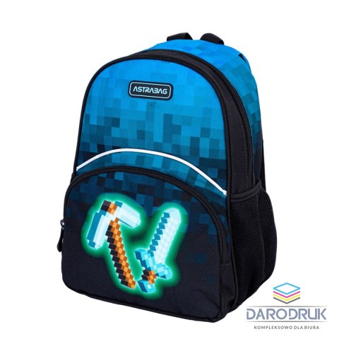 Astra Plecak Astrabag dziecięcy Blue Pixel Astra (502024094)