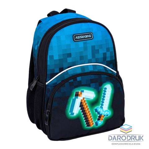 Astra Plecak Astrabag dziecięcy Blue Pixel Astra (502024094)
