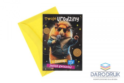 Pan Dragon Kartka składana B6 Pan Dragon (B6 HOLO)
