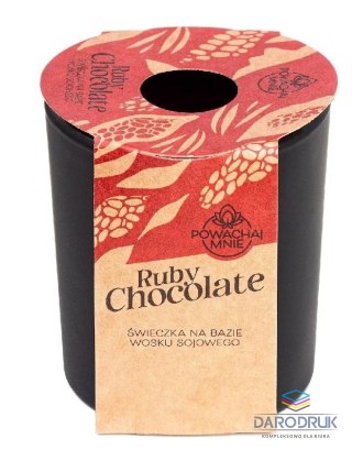 Pavoncella Świeczka ozdobna Powąchaj mnie Ruby Chocolate 130ml Pavoncella (5905711530882)