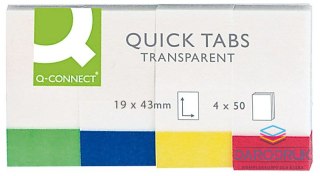 Q-Connect Zakładki indeksujące 200k [mm:] 19x43 Q-Connect (KF01225)