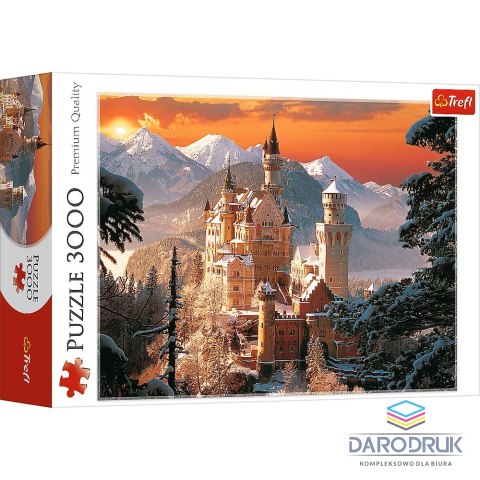 Trefl Puzzle zimowy zamek 3000 el. Trefl (33025)