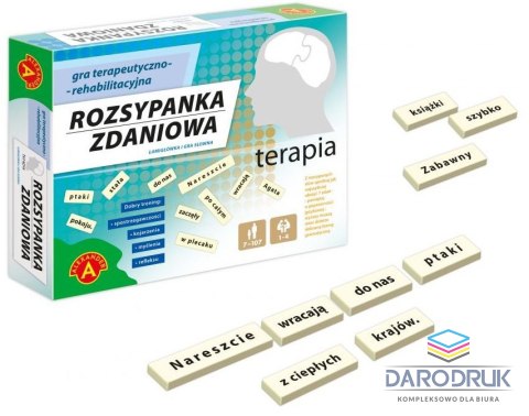Alexander Gra logiczna TERAPIA Rozsypanka zdaniowa Alexander