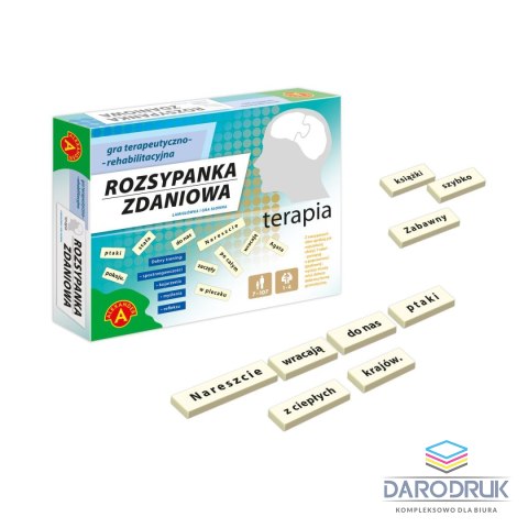 Alexander Gra logiczna TERAPIA Rozsypanka zdaniowa Alexander