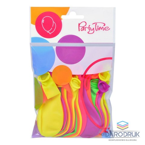Arpex Balon gumowy NEON fluorescencyjny 15 szt neonowy 9,5cal Arpex (K2731)