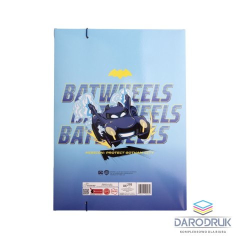 Beniamin Teczka kartonowa na gumkę Batman Kods A4 mix 270g Beniamin (6464)