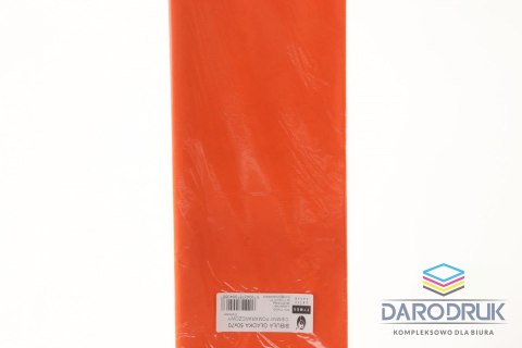 Bibuła gładka ciemny pomarańczowy gładka pomarańczowa 700mm x 500mm (05)