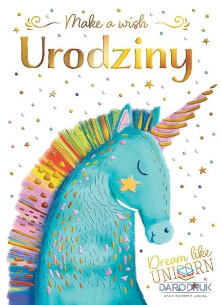 Henry Kartka składana B6 B6 Jednorożec z gwiazdą Henry (5905701483686)