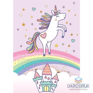 Henry Kartka składana KARNET B8 unicorn tęcza Henry (5905701484300)