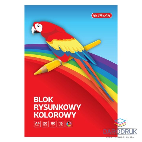 Herlitz Blok rysunkowy 9583675 A4 mix 20k Herlitz (400198595)