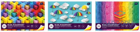 Interdruk Blok rysunkowy A4 kolorowy 80g 10k Interdruk (BLRK10B)