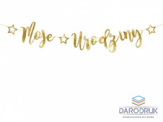 Partydeco Baner Moje urodziny 16,5x90cm Partydeco (GRL82-019M)