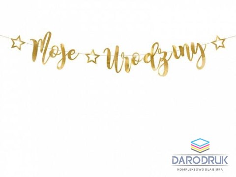 Partydeco Baner Moje urodziny 16,5x90cm Partydeco (GRL82-019M)