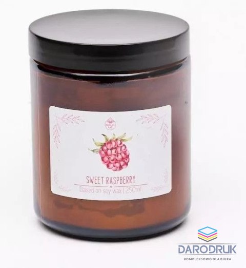 Pavoncella Świeczka ozdobna Smell me Sweet Raspberry 250ml Pavoncella (5906492907276)