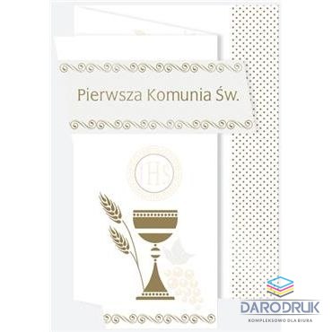 Pol-mak Kartka składana B6 Komunia święta Pol-mak