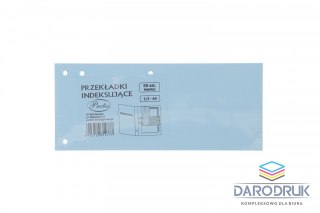 Protos Przekładka czysta indeksująca 1/3 A4 niebieska 160g 50k Protos