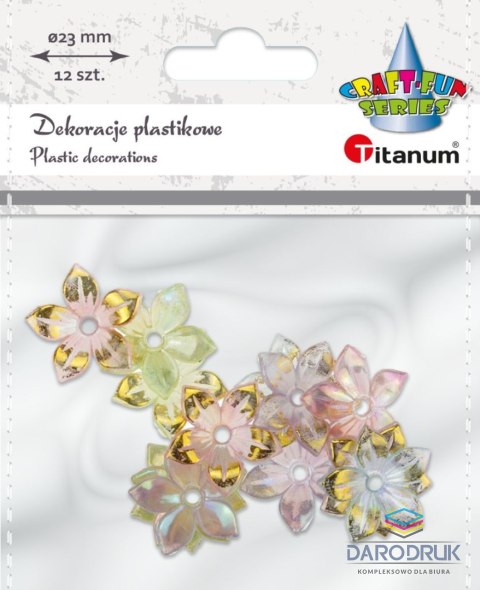 Titanum Ozdoba akrylowa Craft-Fun Series kwiatki Titanum (25NR002)