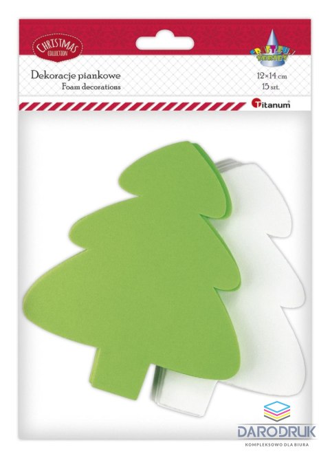 Titanum Ozdoba piankowa Craft-Fun Series choinki Titanum (12x14cm X 2mm)