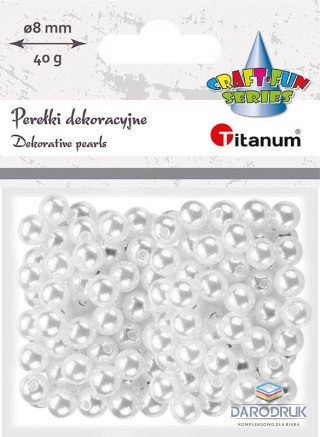 Titanum Perełki Craft-Fun Series 8mm białe Titanum (X108)