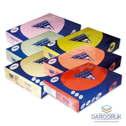 Trophee Papier kolorowy A4 różowy 500k. 80g [mm:] 210x297 Trophee (xca42973)